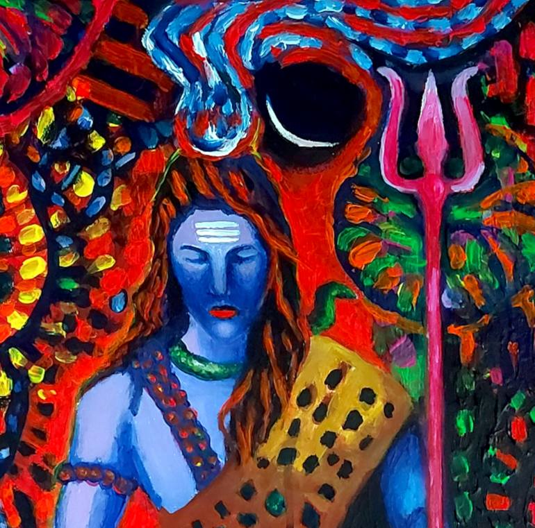 Original Abstract Painting by Arjun Cheruparambil