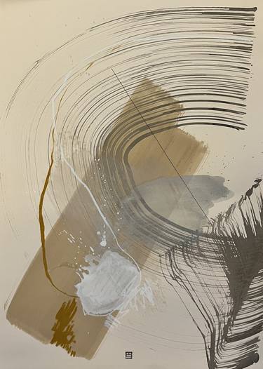 Original Abstract Expressionism Abstract Drawings by Jelena Šimić Popović