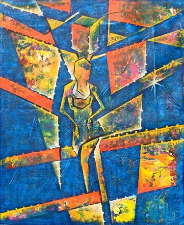 Original Cubism People Paintings by Prensnelo Amical