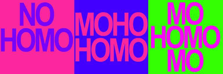 No Homo Mo Homo - Limited Edition of 4 Mixed Media by Thomas Waters ...