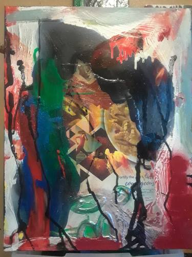 Print of Abstract Expressionism Abstract Collage by BK Ireland