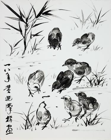 Original Family Painting by Shiu Hon Wong