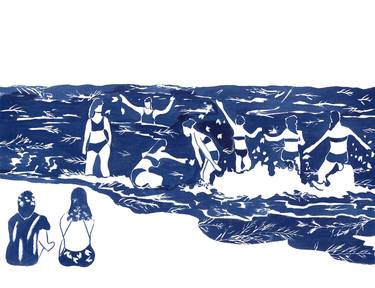 Print of Figurative Beach Paintings by Brooke Sauer