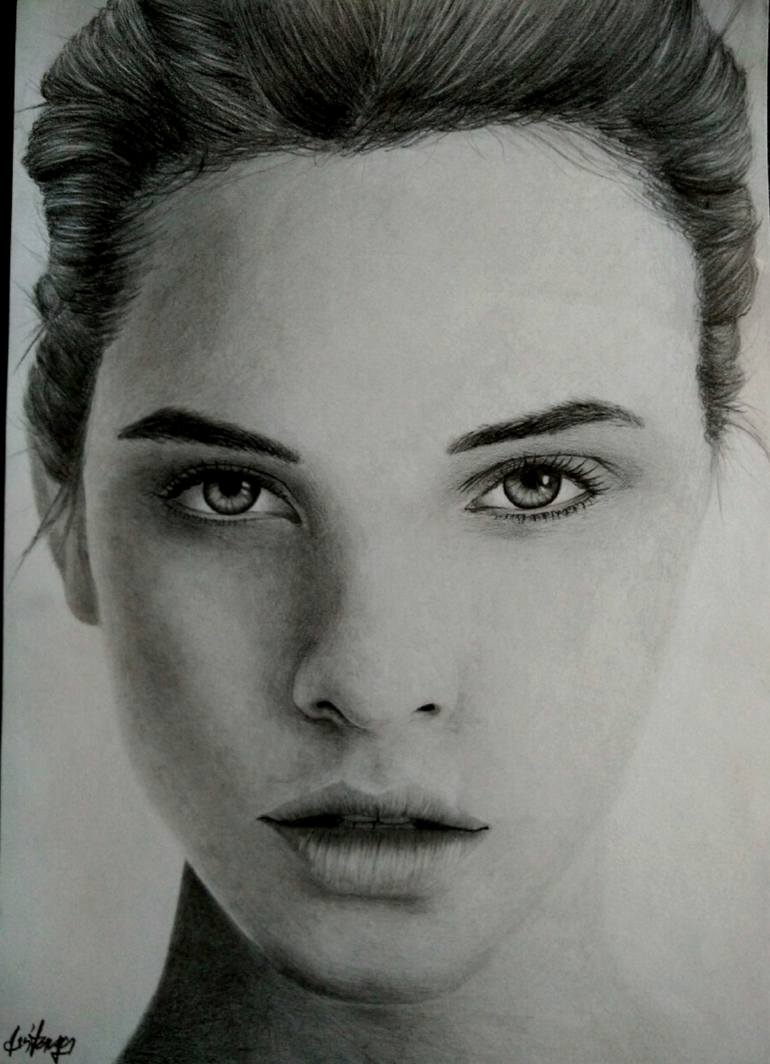 Barbara Palvin Drawing by Jan Varga | Saatchi Art