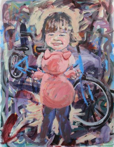 Original Figurative Children Paintings by David Glynn