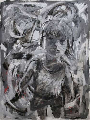 Original Figurative Kids Paintings by David Glynn