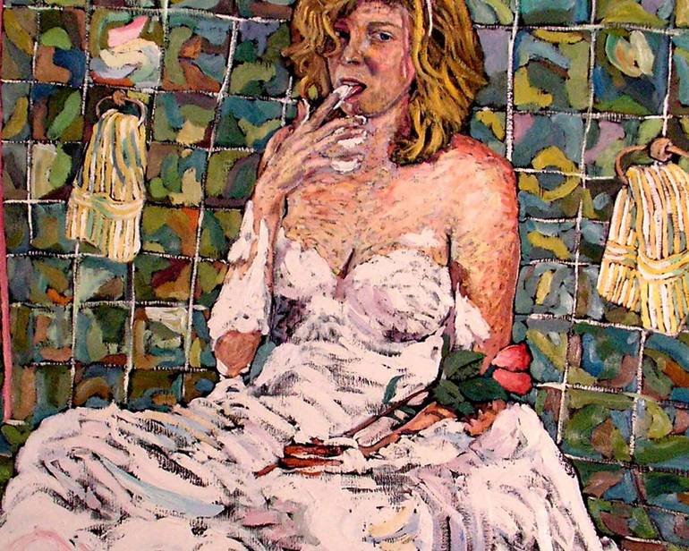 Original Figurative People Painting by David Glynn