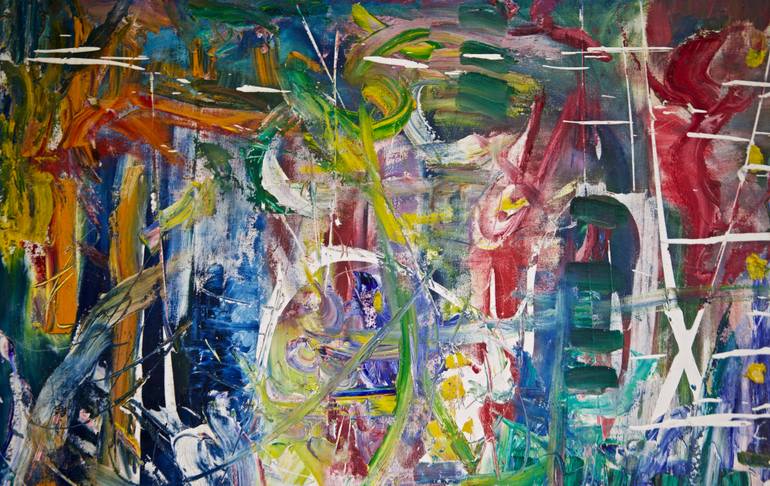 Original Abstract Expressionism Abstract Painting by Jimmy Schmidt