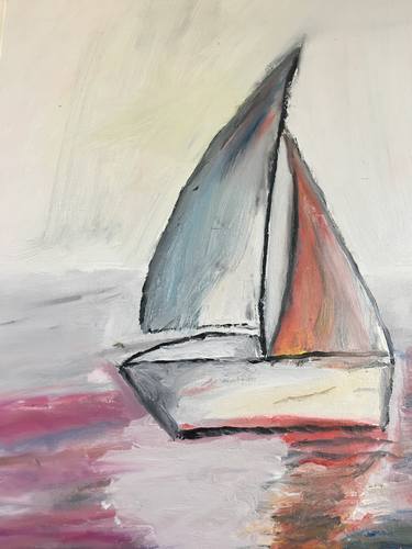 Abstract sailboat thumb