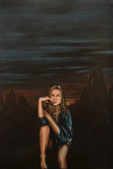 Original Figurative Celebrity Painting by Frank Caruso