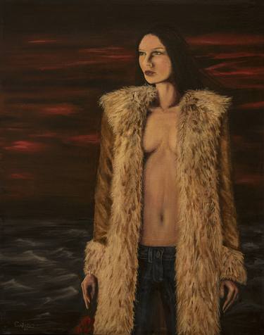 Original Figurative Women Painting by Frank Caruso