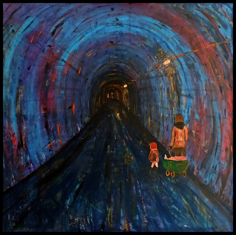 Der Tunnel Painting by Stefan Kibellus | Saatchi Art