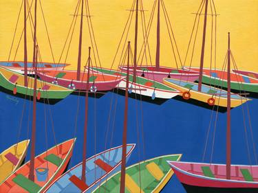 Print of Illustration Boat Paintings by Iryna Morykvas