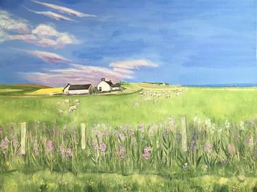 Original Impressionism Landscape Painting by Sally Anne Wake Jones