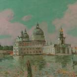 EXTRAORDINARY mistique Venice chimera USSR Soviet vanguard 1986 OIL PAINTING by FINE ART Gallery