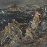 Great modernist seascape Rocks in the sea 1991 by FINE ART Gallery