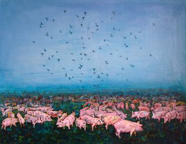 Print of Conceptual Animal Paintings by Oleg Malin
