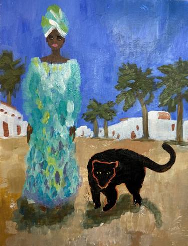 Original Impressionism Women Painting by Christine Gupta
