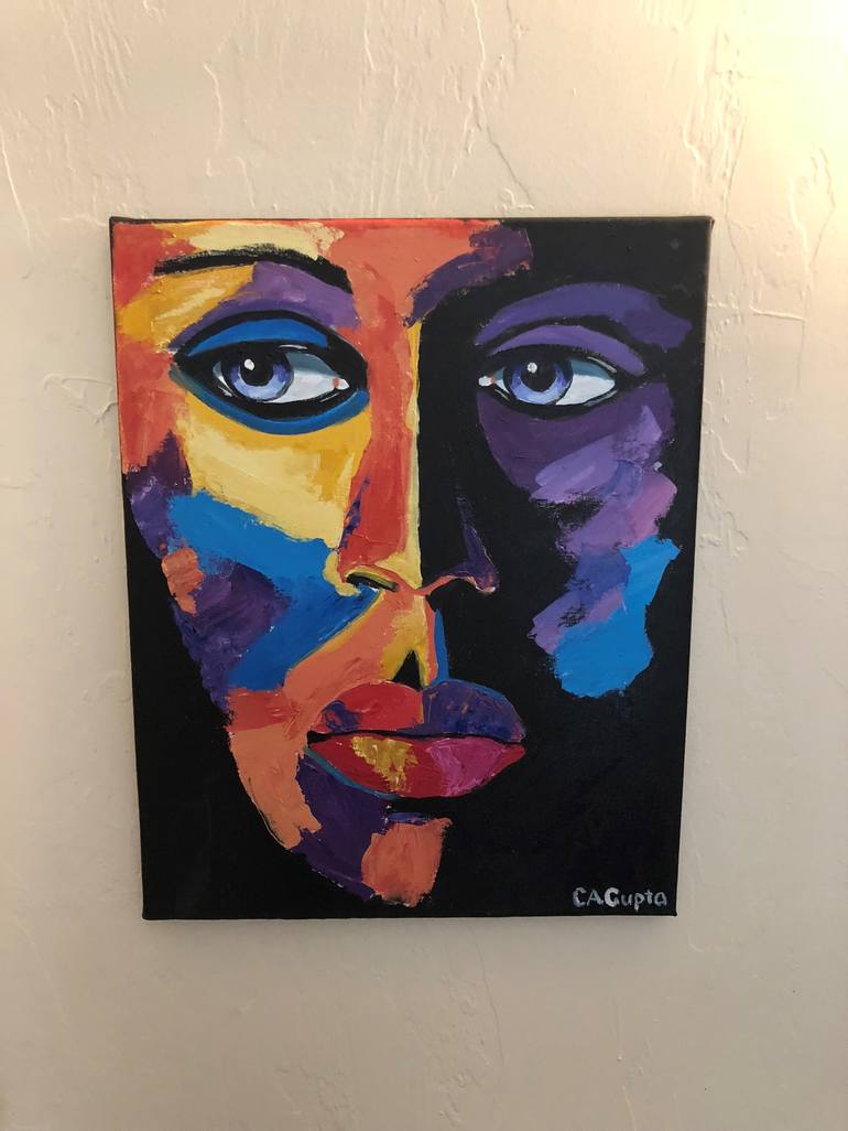 Original Modern People Painting by Christine Gupta