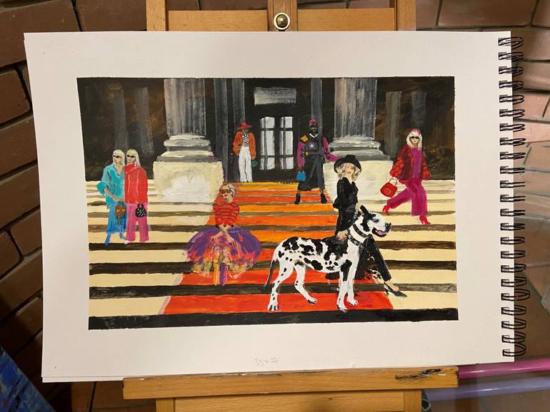 Original Contemporary People Painting by Christine Gupta