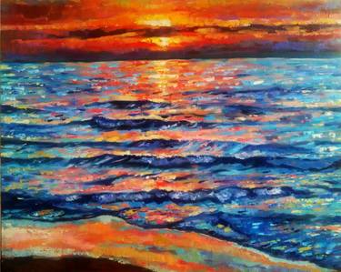 Original Impressionism Seascape Paintings by Belen Sambucety
