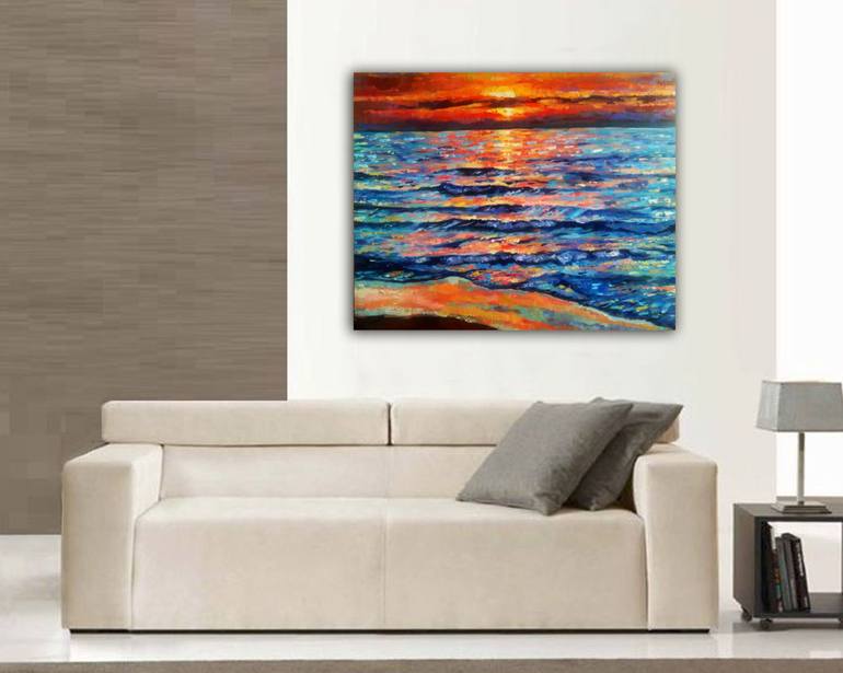 Original Impressionism Seascape Painting by Belen Sambucety