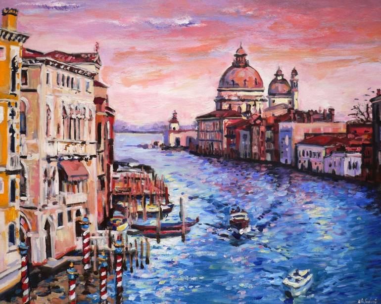 Venetian waters Painting by Belen Sambucety | Saatchi Art