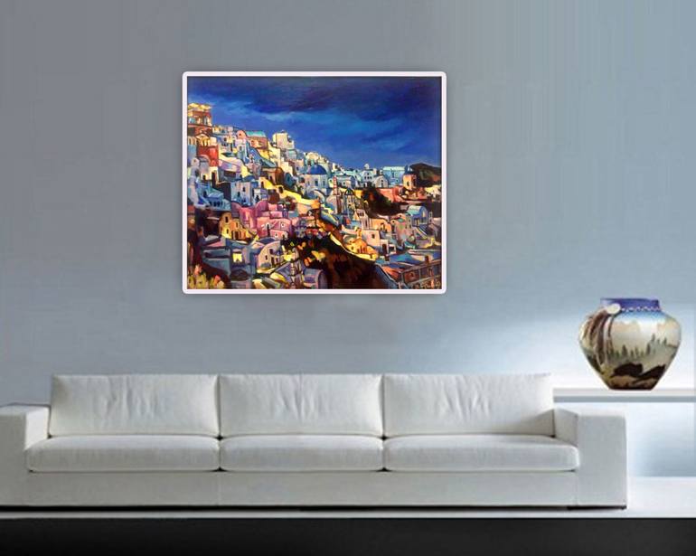 Original Impressionism Architecture Painting by Belen Sambucety