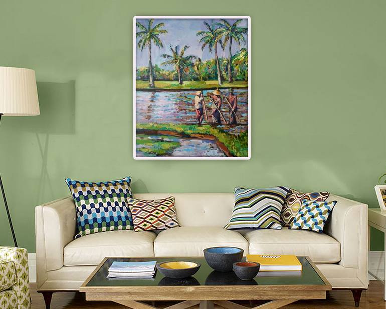 Original Expressionism Landscape Painting by Belen Sambucety