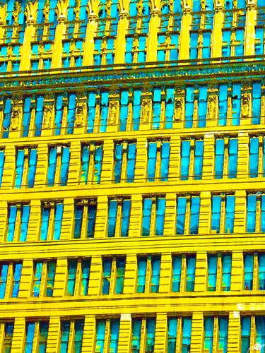 Sunset Building New York City Yellow thumb