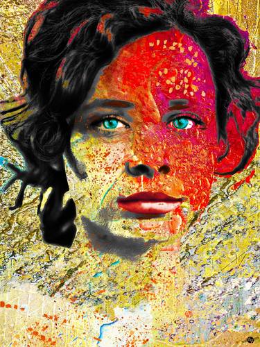 Original Pop Art Portrait Digital by Tony Rubino