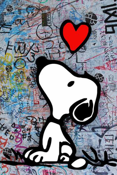 Snoopy And Woodstock Charlie Brown Peanuts Heart 2 thumb