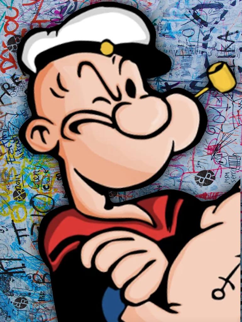 Mixed　Popeye　Rubino　by　Grafitti　Media　Art　Tony　Saatchi