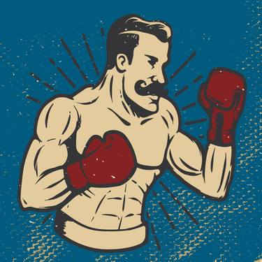 Rertro Vintage Boxing Lover Boxing Fan thumb