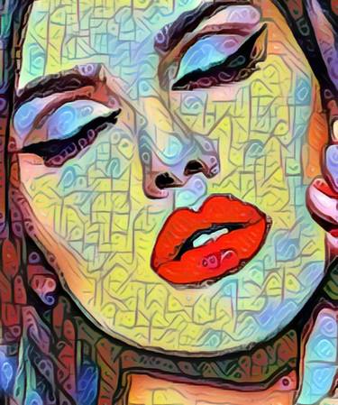 Original Pop Art Portrait Digital by Tony Rubino