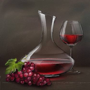 Wine Kitchen Dining Room Art Glass Grapes thumb