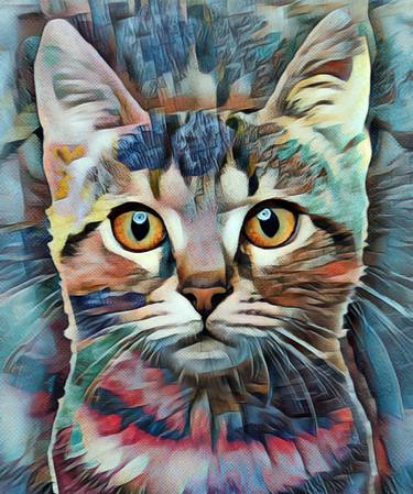 Original Pop Art Cats Digital by Tony Rubino