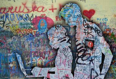 Original Pop Art People Mixed Media by Tony Rubino