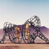 Burning Man Child Adult Sculpture Painting 2 by Tony Rubino