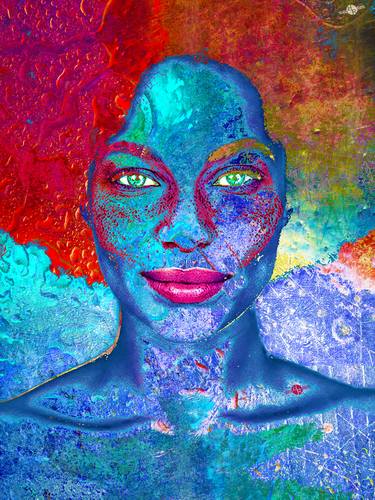 Print of Abstract Women Digital by Tony Rubino