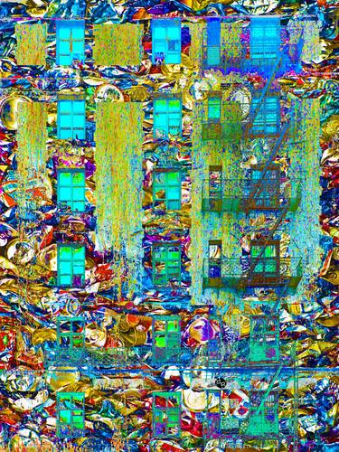 Print of Abstract Cities Digital by Tony Rubino