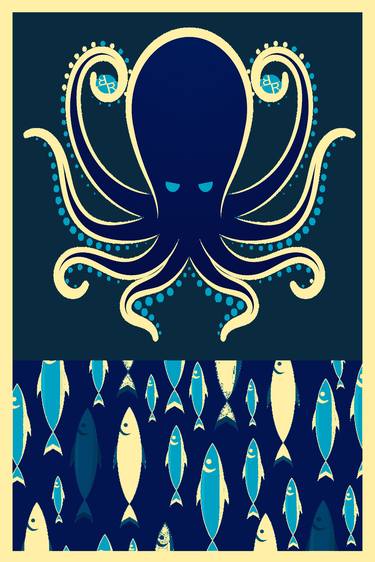 Rubino Zen Octopus Blue thumb