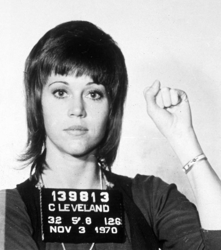 Jane Fonda Mug Shot Vertical Digital by Tony Rubino | Saatchi Art