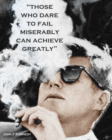 John F Kennedy Cigar and Sunglasses 3 And Quote thumb