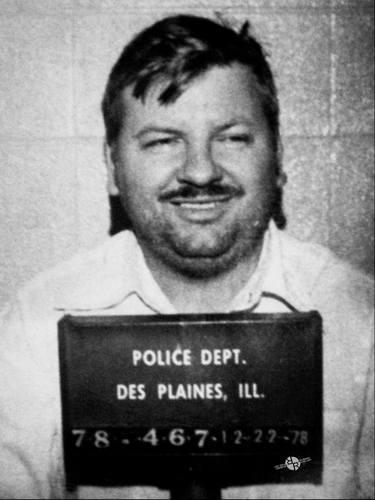 John Wayne Gacy Mug Shot 1980 Black And White thumb
