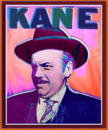 Citizen Kane Orson Welles Campaign Poster Color thumb