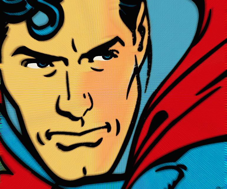 Umulig Psykiatri royalty Superman Pop Painting by Tony Rubino | Saatchi Art