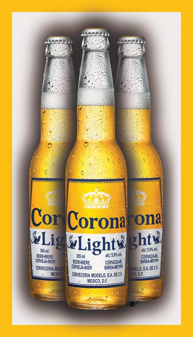 Corona Light Bottles Painting Collectable thumb