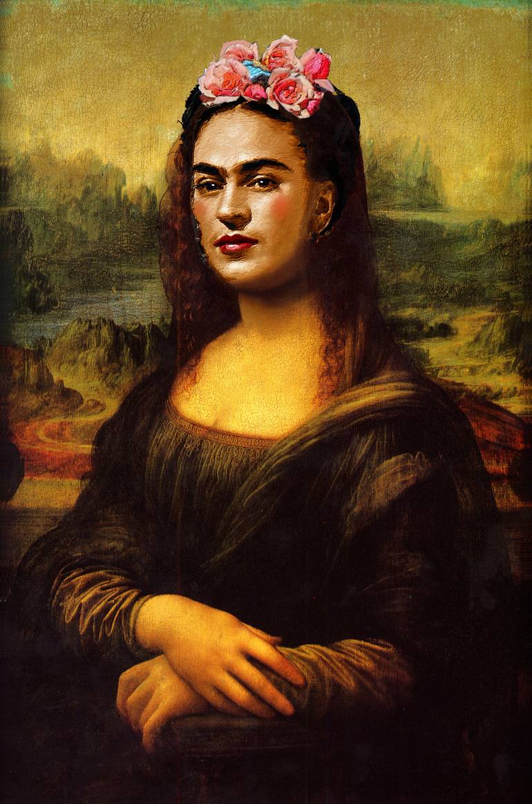 Frida Kahlo Mona Lisa Painting by Tony Rubino | Saatchi Art