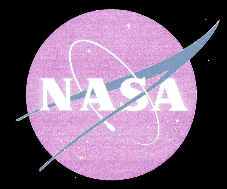 NASA Pastel Rainbow Classic Logo Graphic Tees Painting by Tony Rubino ...
